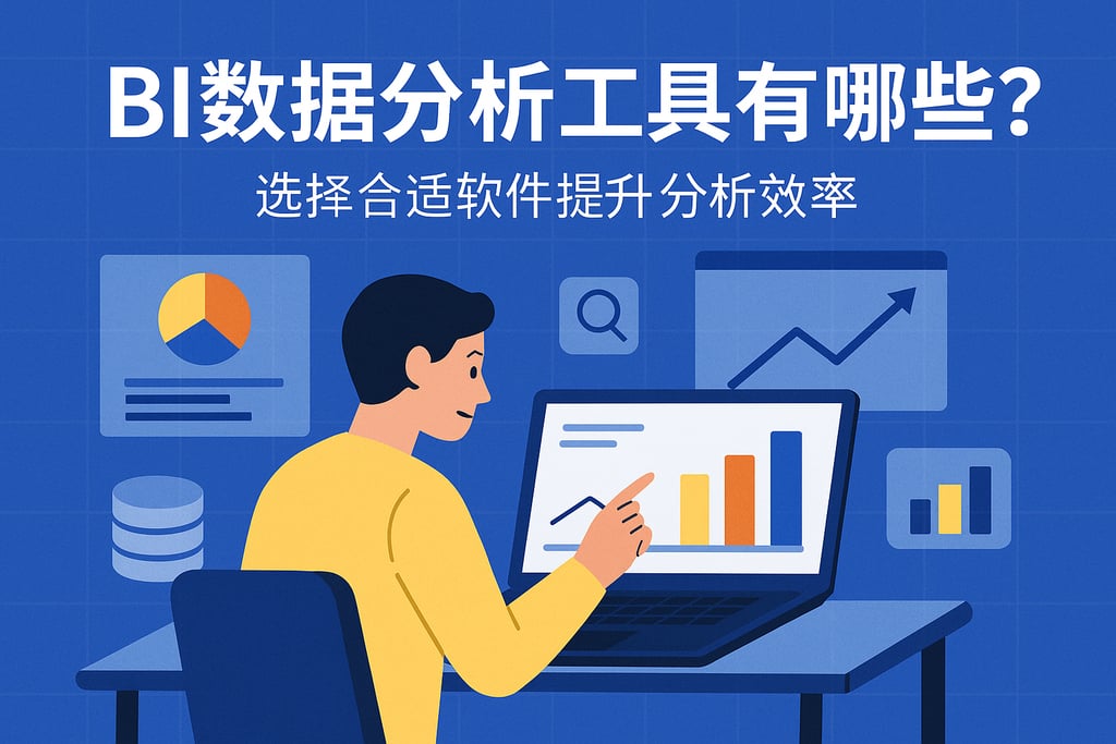 BI数据分析工具有哪些？选择合适软件提升分析效率"